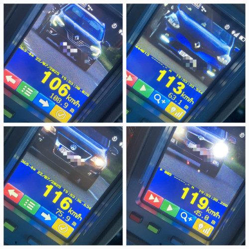 A fost retinută 24 de permise de conducere după o acțiune pentru prevenirea accidentelor cauzate de viteză excesivă