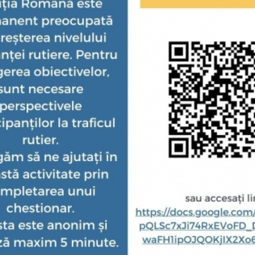 Poliția județului Neamț lansează un chestionar pentru siguranța rutieră