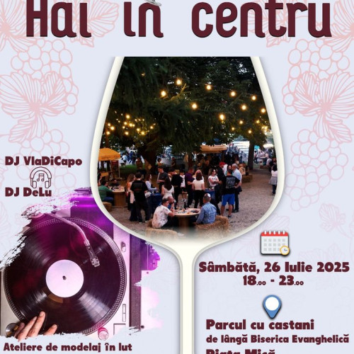 Bistrițenii invitați la eveniment cu vin, bere artizanală și muzică