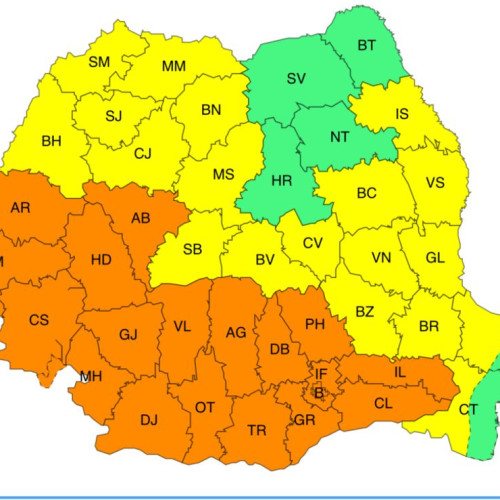 Avertizări de caniculă și furtuni în Gorj