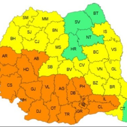 Aradul, sub cod portocaliu de caniculă până sâmbătă
