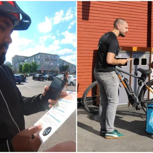 Clujeanul care a ajutat curierii străini să înțeleagă regulile de circulație în oraș