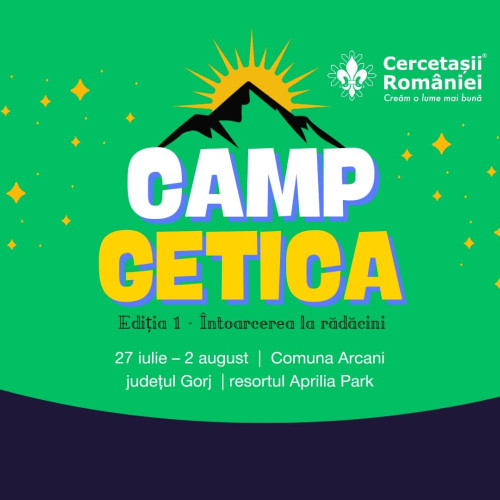 Comună Arcani va găzdui campul național GETICA 2025, cel mai mare eveniment educațional al verii