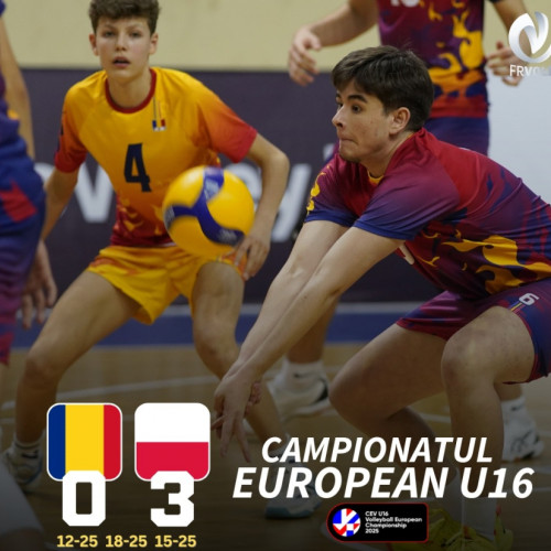 Eșec al echipei naționale de volei under 16 din România în Armenia