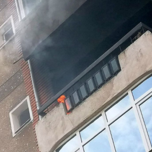 incendiu în apartament pe Aleea Detunata din Cluj-Napoca