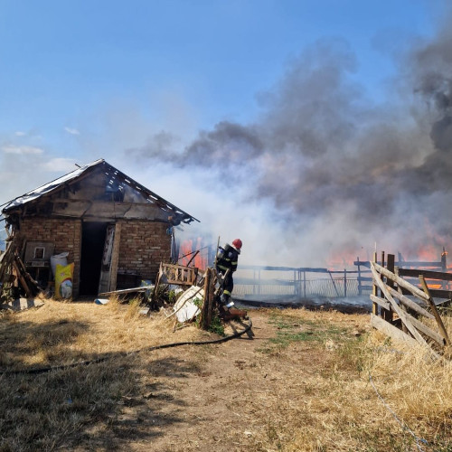 bărbat amendat cu 5.000 de lei după ce a provocat un incendiu în Calnic