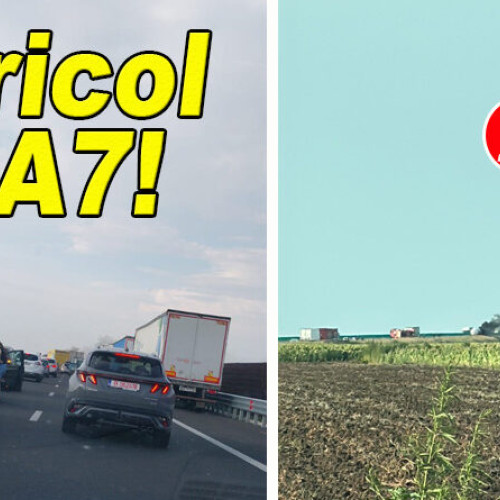 trafic blocat pe autostrada A7 în județul Buzău din cauza unui incendiu la o autocomor