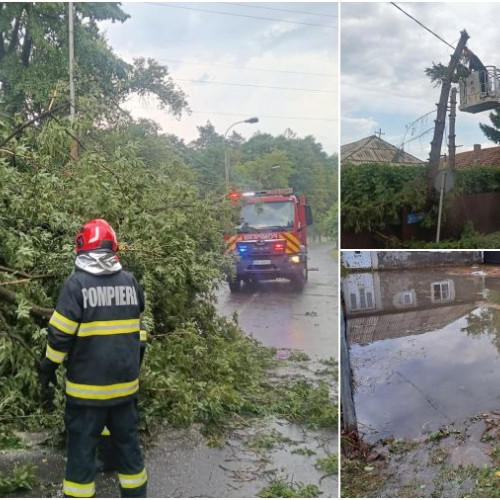 Avertizare meteo COD portocaliu și intervenții ale ISU în județul Bacau
