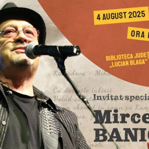 Mircea Baniciu, invitat special la biblioteca "Lucian Blaga" Alba pentru proiectul "Poezii pe șase corzi"