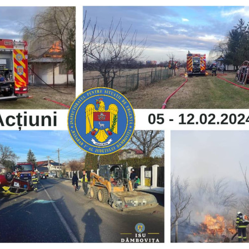 Riscul unui număr mare de incendii în județul Dâmbovița, în ultima săptămână