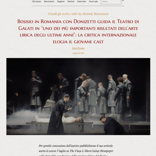 spectacolul &quot;lucia di lammermoor&quot; din galati este admirat de presa italiana