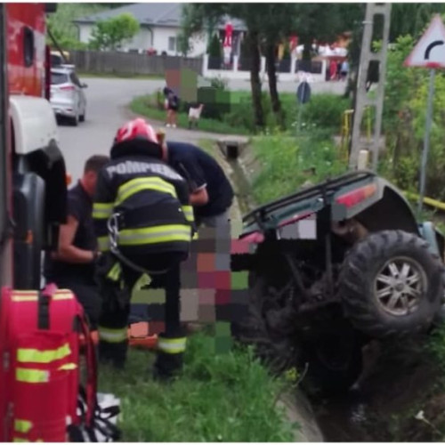 adolescent de 16 ani din bistrita-năsăud, implicat într-un accident cu ATV