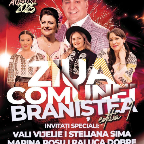 petrecere de ziua comunei în branistea, pe 10 august