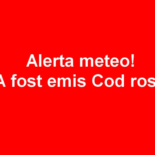 cod rosu de furtuni extins în județul botoșani de către ANM