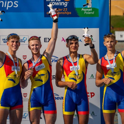 Echipajul medaliat al CSM Constanța a obținut rezultate remarcabile la competiții de canotaj