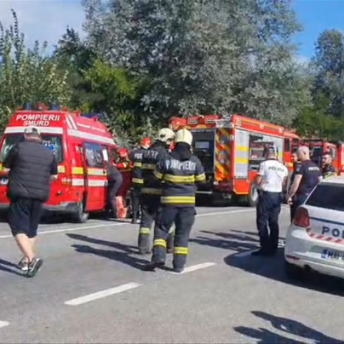 Accident grav pe drumul național DN6, în apropiere de Toplet