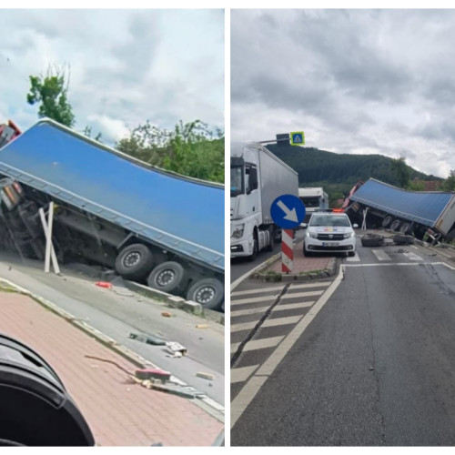 Accident rutier pe DN1-E60 în Cluj