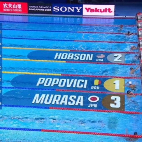 David Popovici a câștigat medalie de aur la campionatele mondiale de înot din Singapore