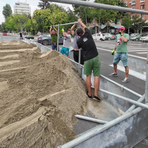 galati se pregătește pentru un turneu internațional de volei pe plajă