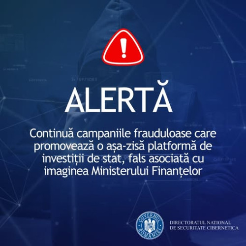Campanie frauduloasă promovează platforme de investiții false folosind imaginea ministrului Finanțelor