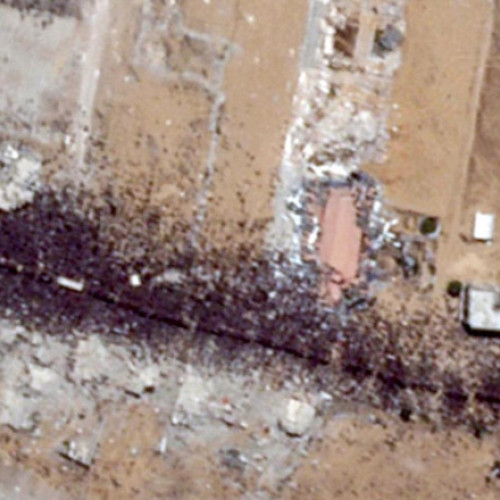 Coadă uriașă de palestinieni la ajutoare, vizibilă din spațiu