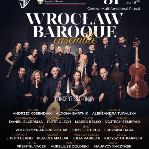 concert simfonic baroc la pitesti cu ansamblul polonez wroclaw baroque ensemble