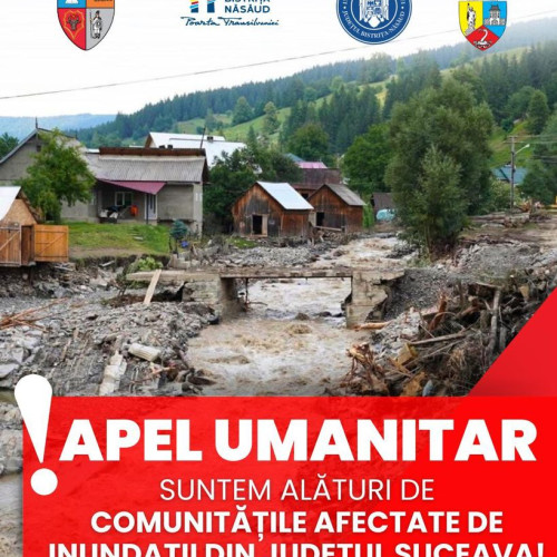 Apel la solidaritate pentru sprijinirea comunităților afectate în județul Bistrița-Năsăud