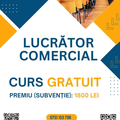 curs gratuit pentru tineri din dambovița care doresc să devină lucrători comerciali