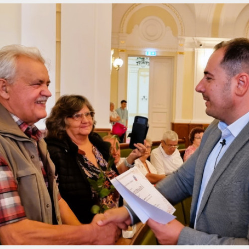 Oradea a sărbătorit 28 de cupluri care au împlinit 50 de ani de căsnicie neîntreruptă