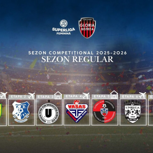Programul meciurilor din tur pentru Gloria Bistrița