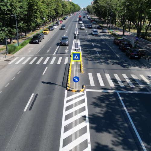 modernizare a trecerilor de pietoni din zona axului drumului