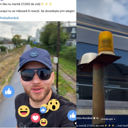 Poliția Română lansează campanie de prevenire a pericolului urcării pe trenuri pentru poze