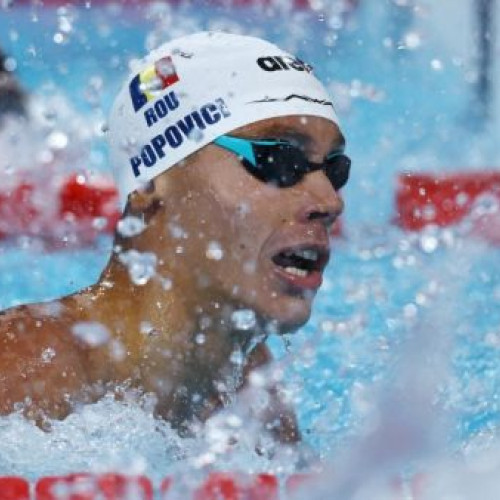 David Popovici a câștigat medalia de aur la 100 de metri liber la Campionatele Mondiale din Singapore