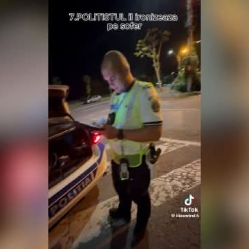 Polițist din Galați, față în față cu ancheta după filmarea de pe TikTok