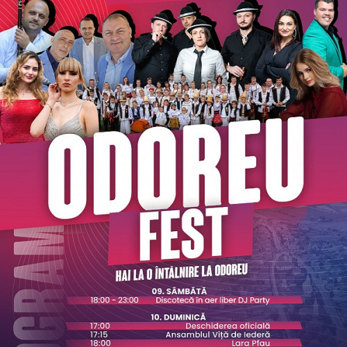 eveniment Odoreu Fest 2025: muzică, dans și surprize pentru toate vârstele