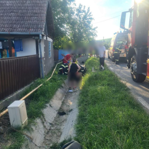 accident rutier în județul Cluj: un motociclist a fost rănit în Rascruci