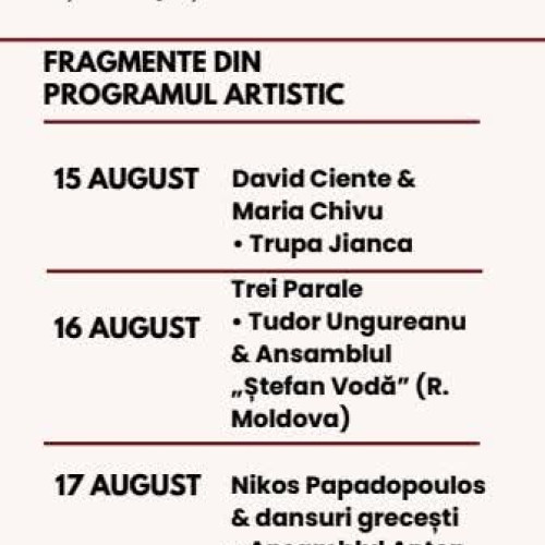 festivalul international de cultura și tradiții "lira traca și tariful lui orfeu" revine la polovragi în august 2025