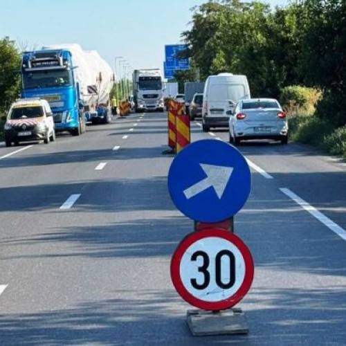 Accident pe DN 2 E85 în apropiere de Focșani din cauza unei defecțiuni tehnice