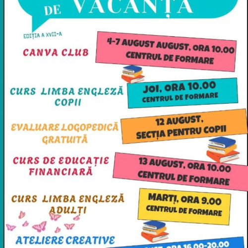 programul bibliotecii din vrancea pentru vară: activități pentru toate vârstele