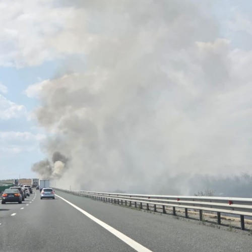 Incendiu. Pompierii intervenție de urgență în Valu lui Traian