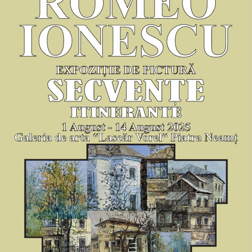 expozitie de pictura cu lucrare din serie "secvente itinerante" la galeriile "lascar vorel" din piatra-neamț