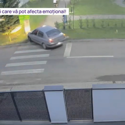 bărbat surprins conducând cu mașina pe alee din parc din Timiș