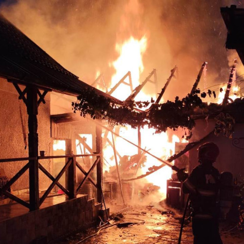 Incendiu într-o gospodărie din Blaj