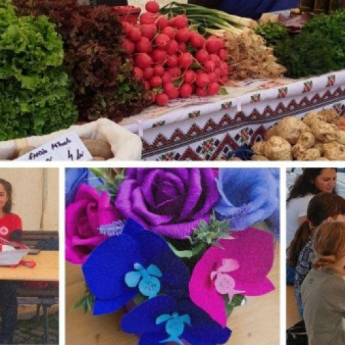 Targ volant cu produse românești în Racădă, la Brașov