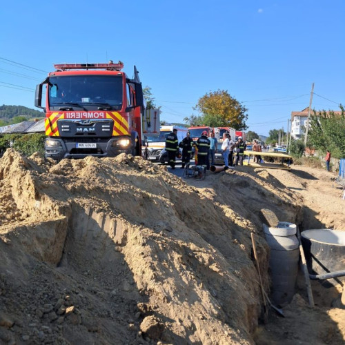 accident în gorj: bărbat prins sub un mal de pământ în timpul lucrărilor de săpături