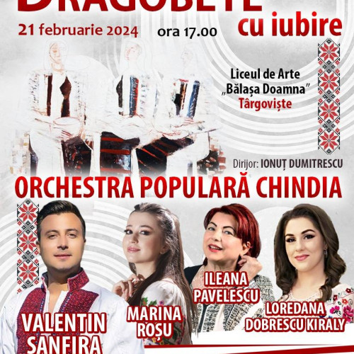 INVITAȚIE LA SPECTACOLUL "DRAGOBETE CU IUBIRE" ÎN TÂRGOVIȘTE