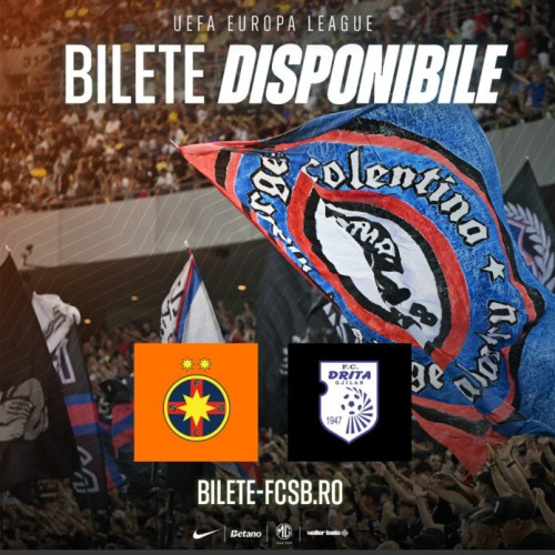 Bilete pentru meciul FCSB - Drita, puse în vânzare pe Arena Națională
