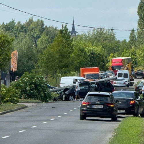 accident rutier grav în Baia Mare: trafic blocat pe ambele sensuri
