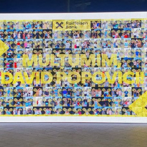 Raiffeisen Bank sărbătorește performanțele lui David Popovici într-un weekend special