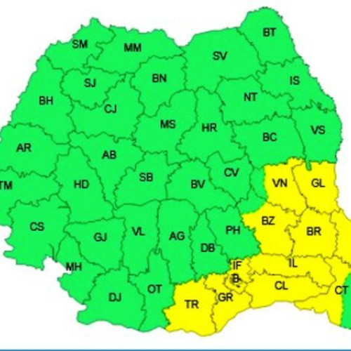 Cod galben de caniculă și disconfort termic în mai multe zone ale țării